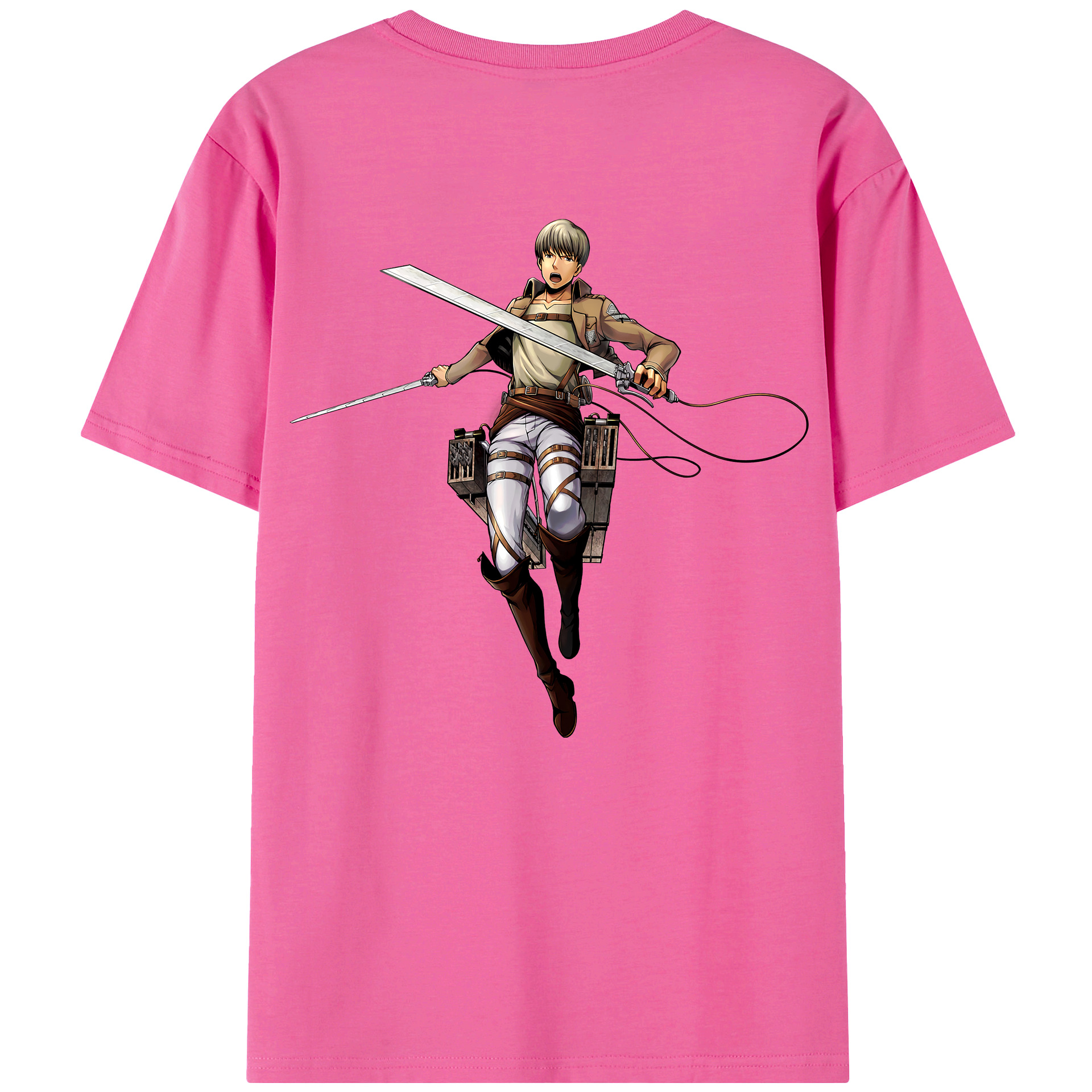 （画像用） 進撃の巨人 Attack on Titan レディース半袖Tシャツ(バックプリント)